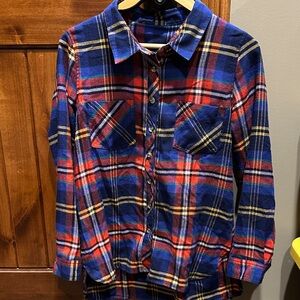 G&L Blue and Red Plaid Shirt